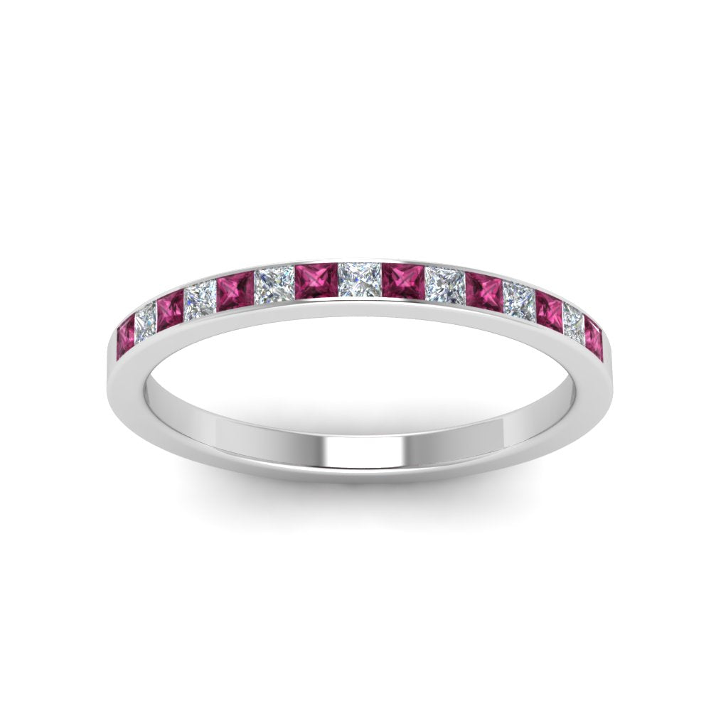 0.25 Ct. Princess Channel Wedding Band
