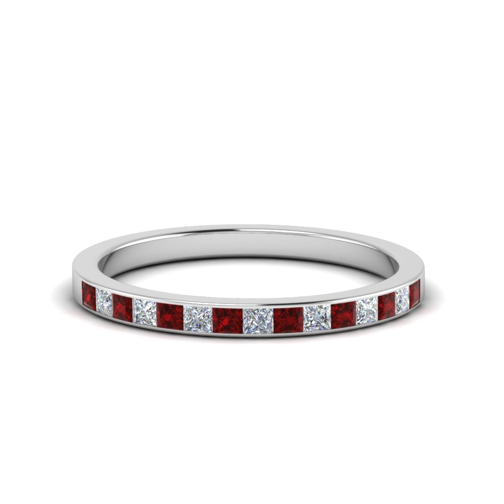 0.25 Ct. Princess Channel Wedding Band