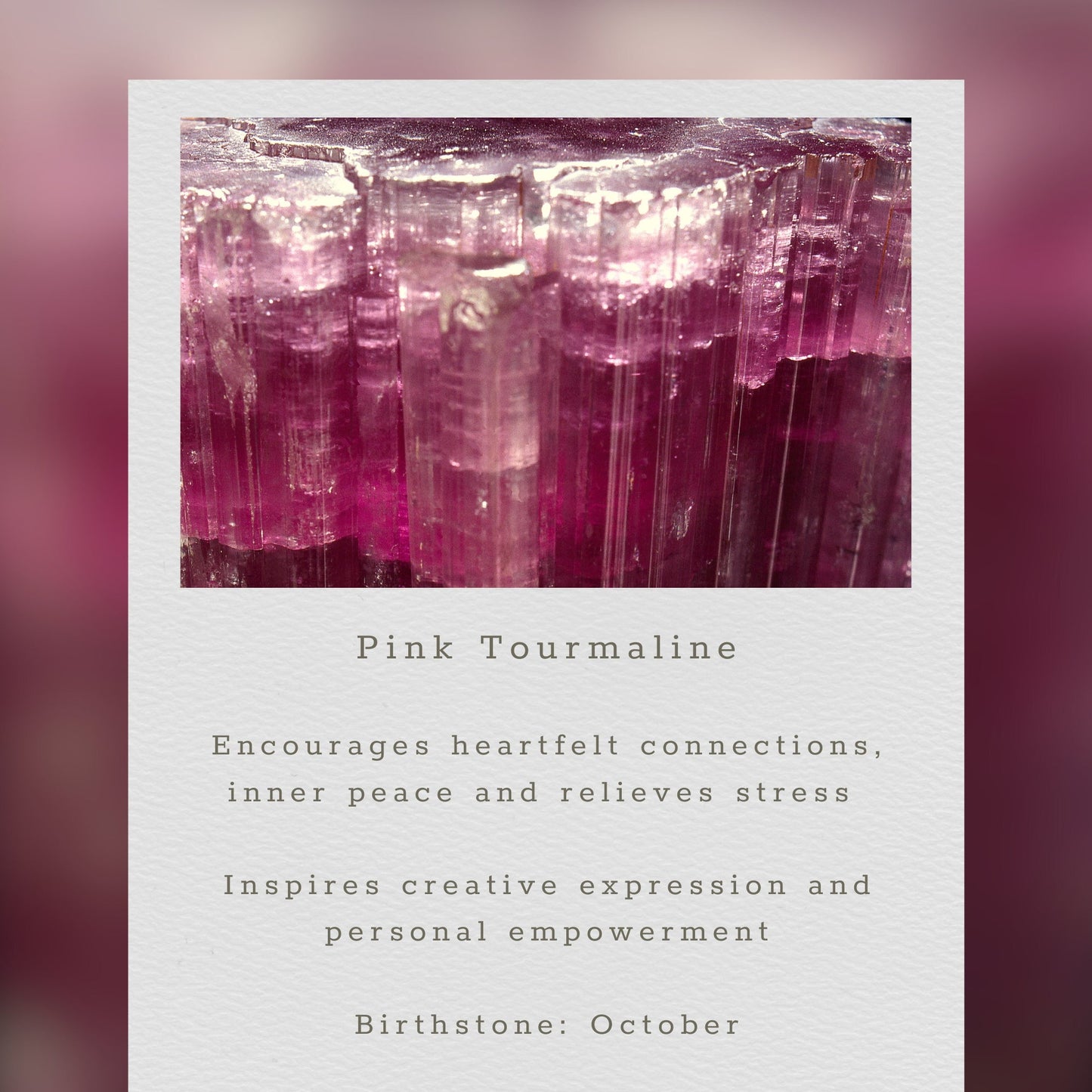 Pink Tourmaline Quartz Kensington Necklace