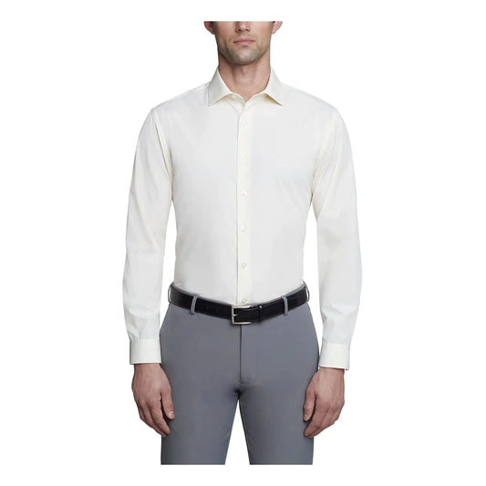 UNLISTED Men's Dress Shirt Slim Fit Solid 18"-18.5" Neck 34"-35" Sleeve Sundew