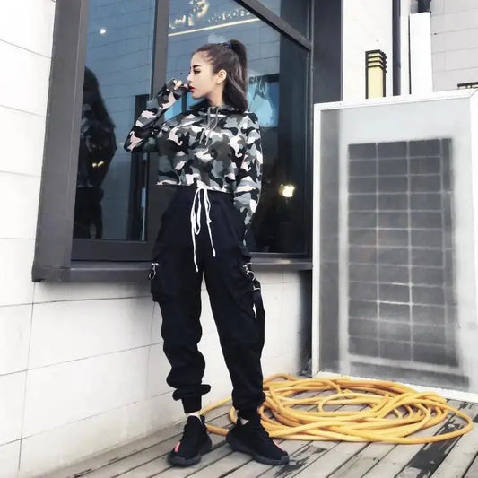 Urban Trek Black Cargo Pants