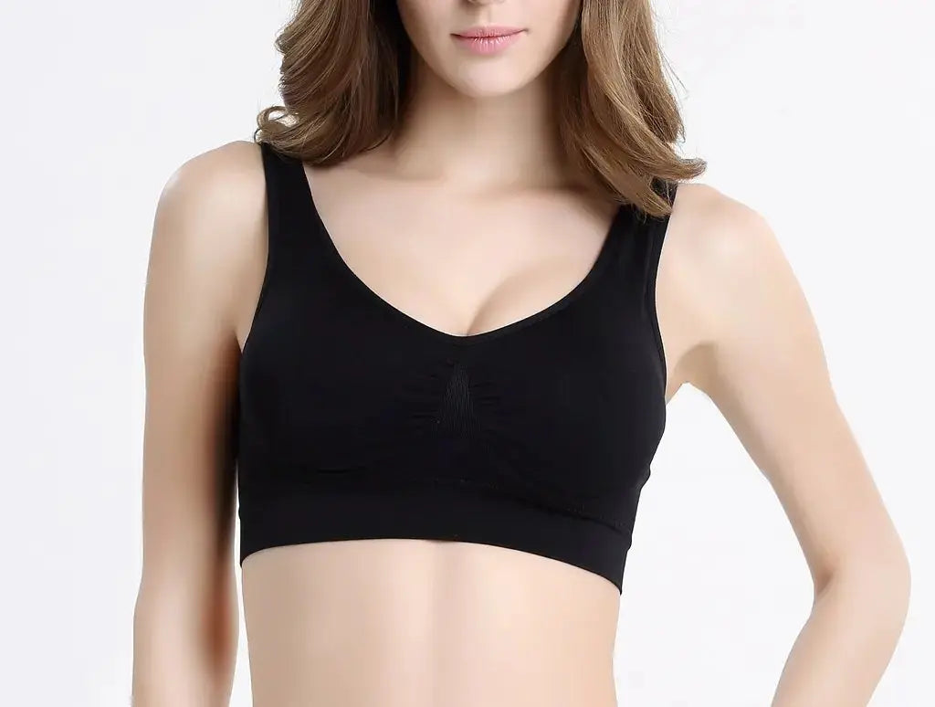 Vermilion 3 Pack Bird Seamless Comfortable Sports Bra For Women's with Removable Pads