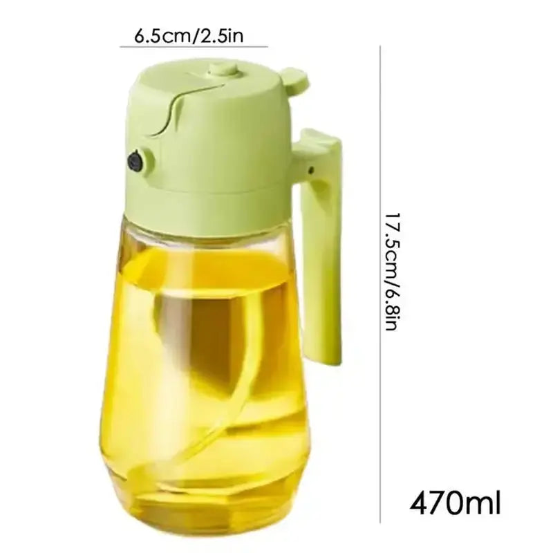 Versatile Oil and Vinegar Sprayer Set Glass Bottles