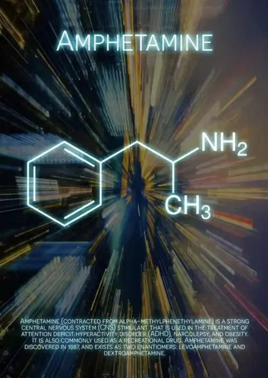 Vibrant Molecule Skyline Canvas