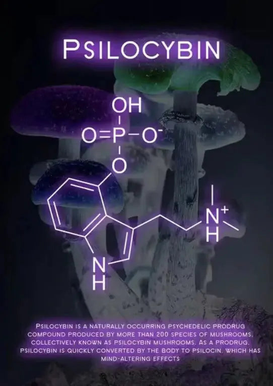 Vibrant Molecule Skyline Canvas