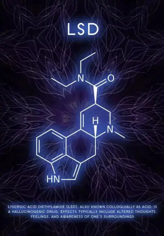 Vibrant Molecule Skyline Canvas