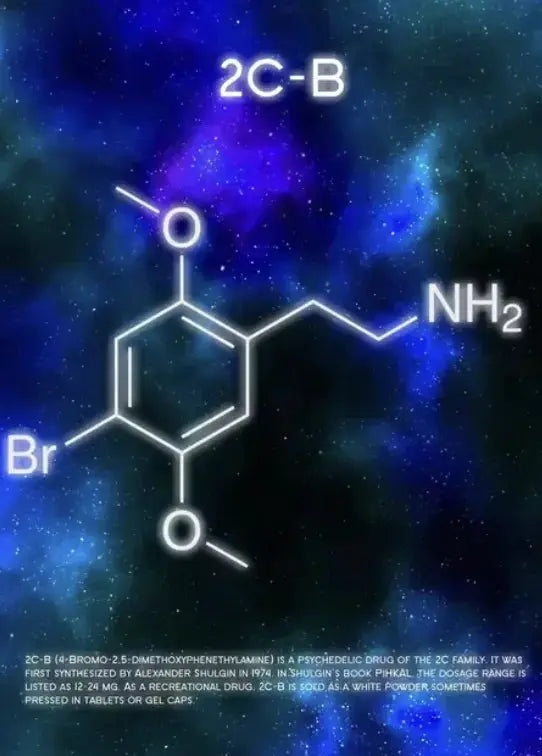 Vibrant Molecule Skyline Canvas