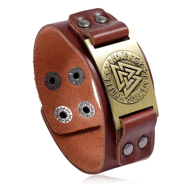 Vintage Compass Design Nordic Bracelet