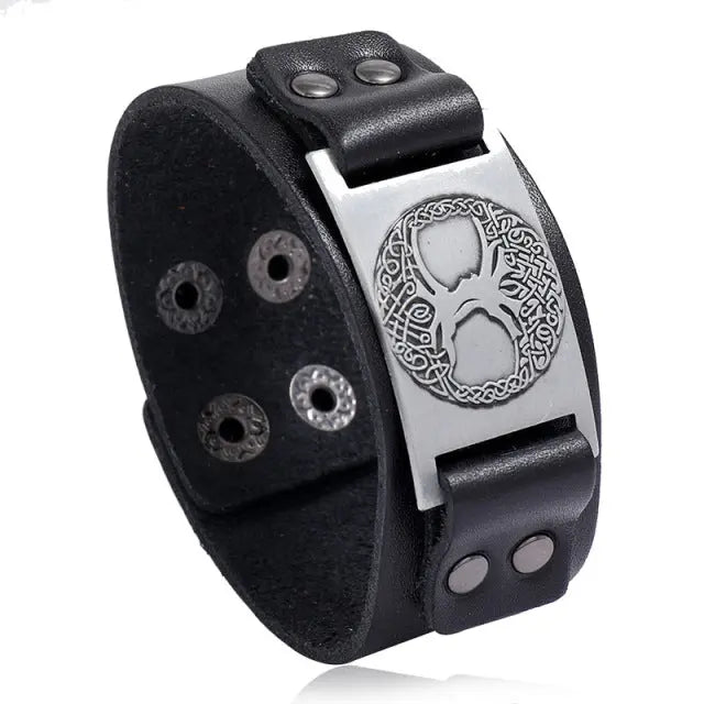 Vintage Compass Design Nordic Bracelet