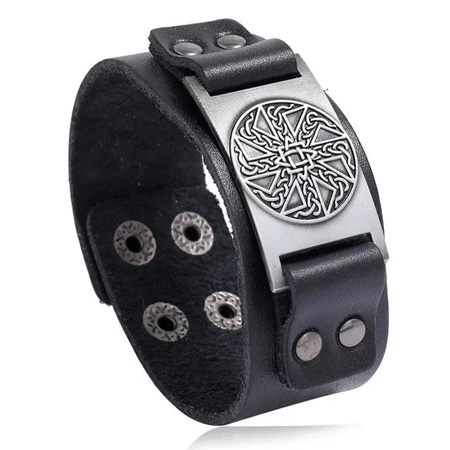 Vintage Compass Design Nordic Bracelet