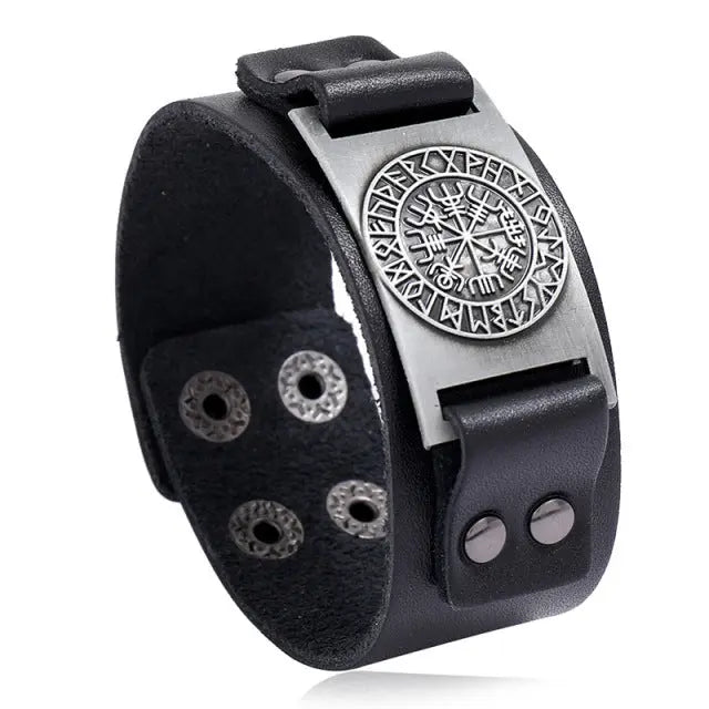 Vintage Compass Design Nordic Bracelet