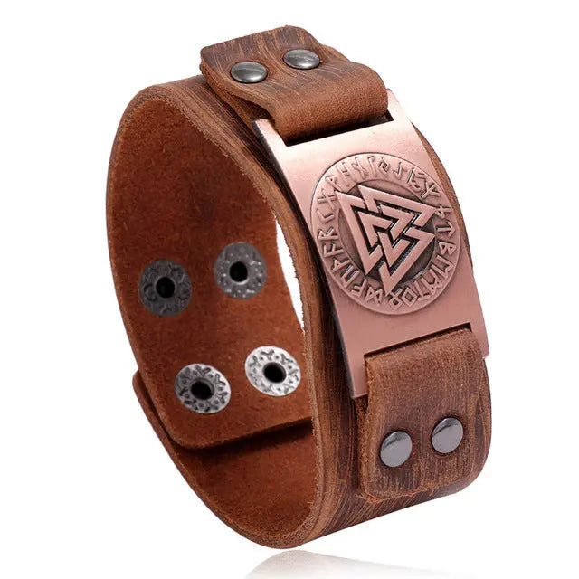 Vintage Compass Design Nordic Bracelet