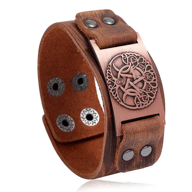 Vintage Compass Design Nordic Bracelet