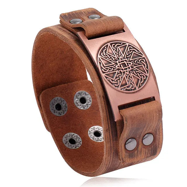 Vintage Compass Design Nordic Bracelet