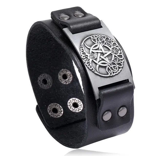 Vintage Compass Design Nordic Bracelet