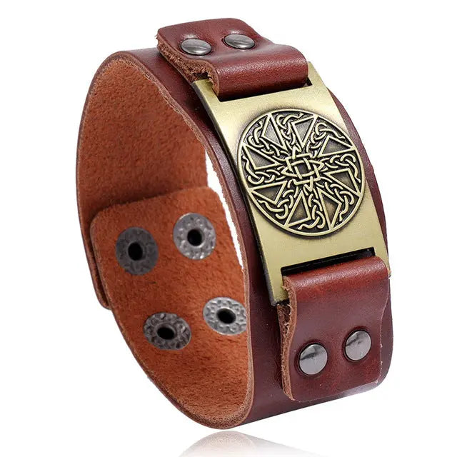 Vintage Compass Design Nordic Bracelet