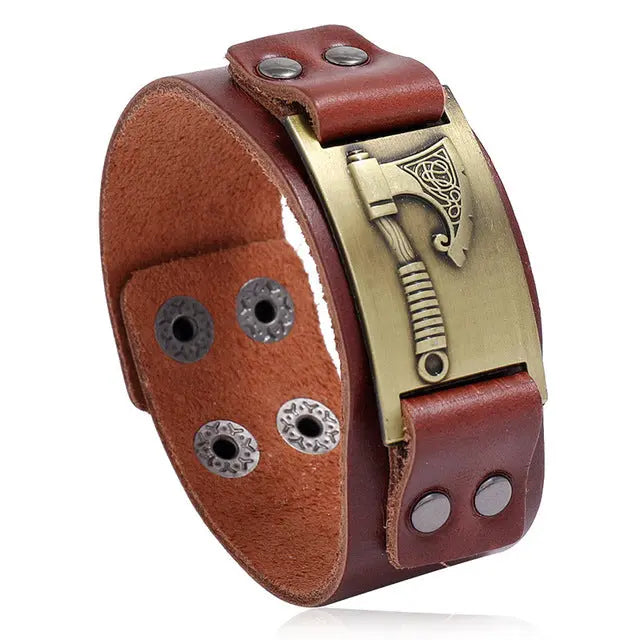 Vintage Compass Design Nordic Bracelet