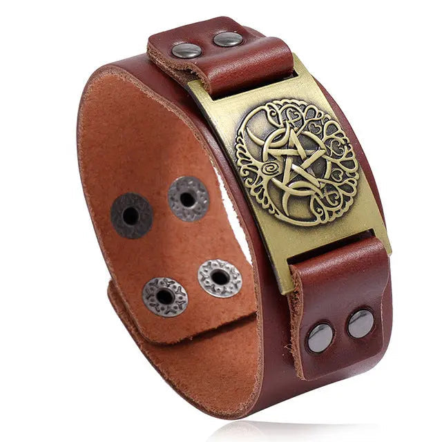 Vintage Compass Design Nordic Bracelet