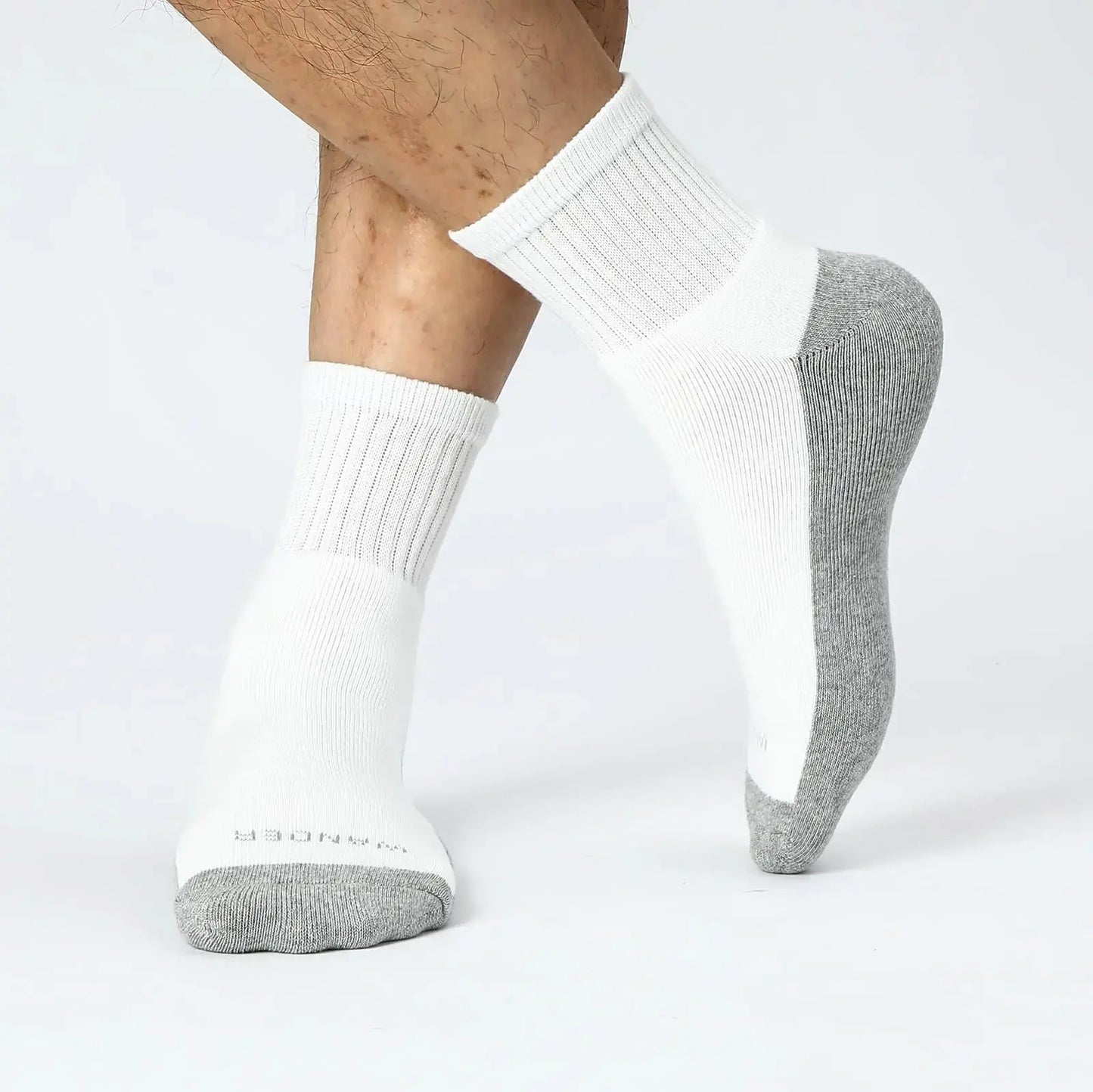 WANDER Men's Athletic Ankle Socks 3/8 Pairs - Thick Cushion Running Socks for Men & Women