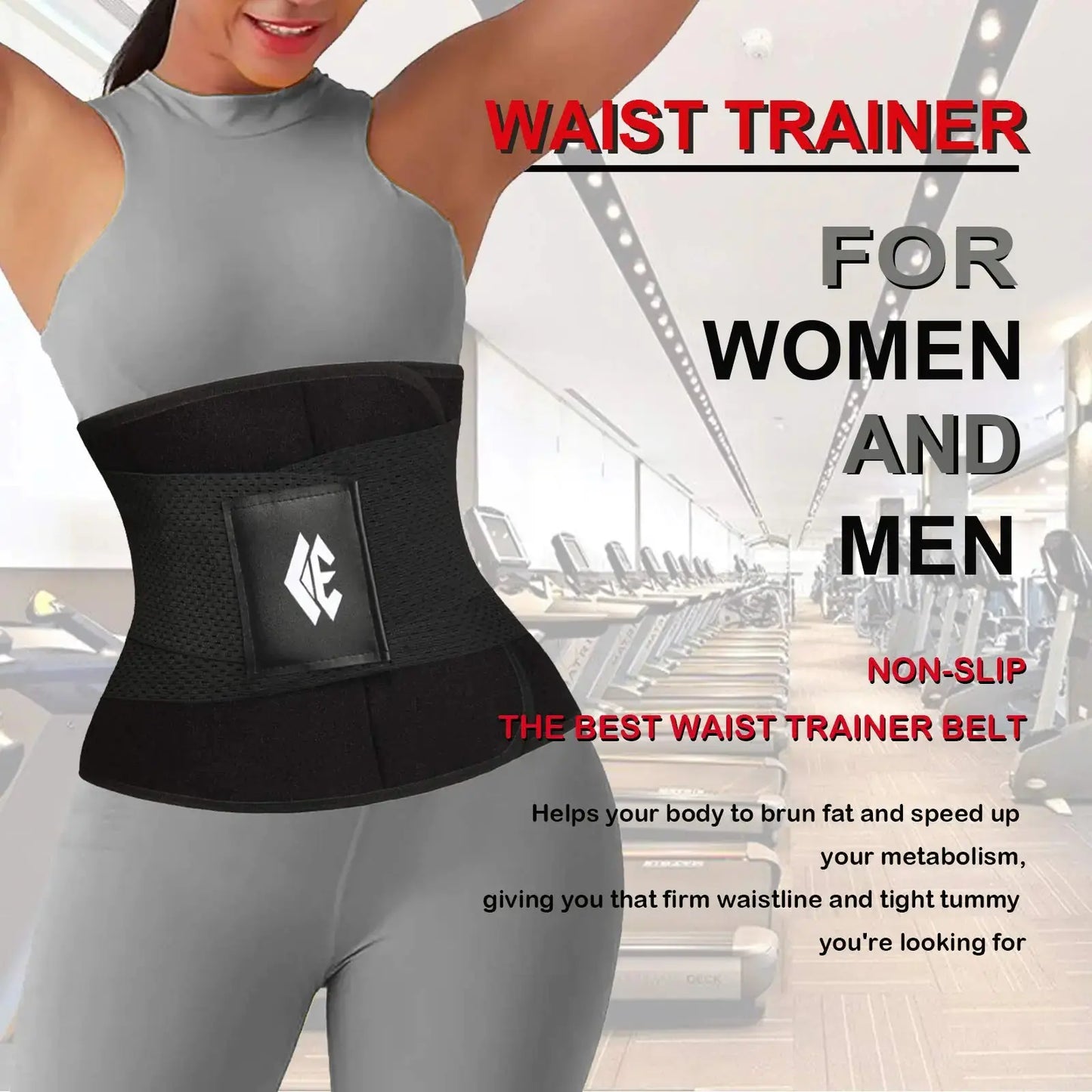 Waist Trainer Belt for Women Man - Waist Trimmer Ab Belt