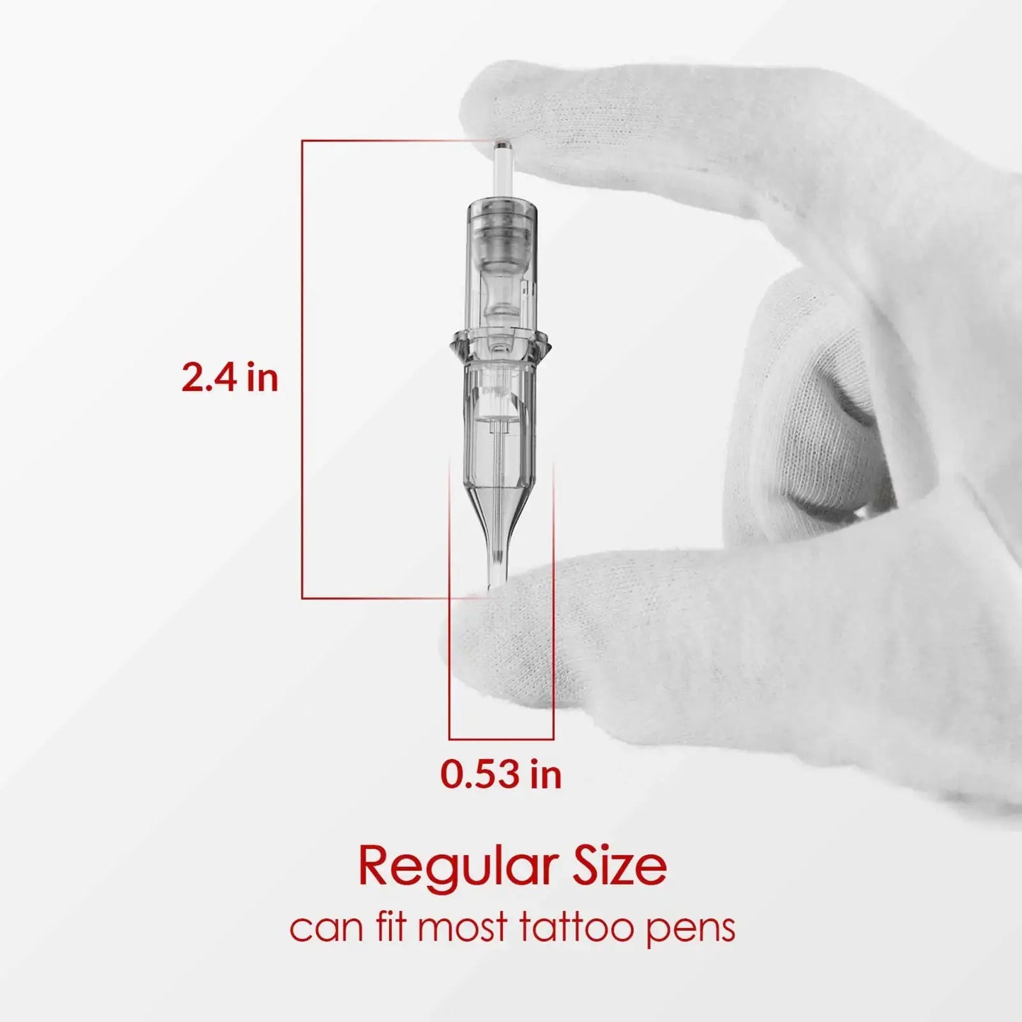 Wormhole Tattoo Cartridge Needles - 50pcs Assorted Tattoo Needle