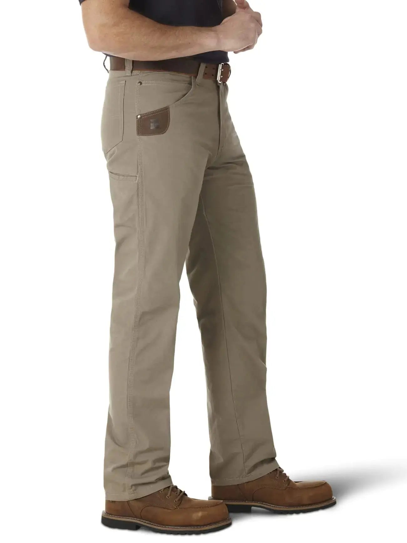 Wrangler Mens Riggs Workwear Technician Work Utility Pants - Dark Khaki Color