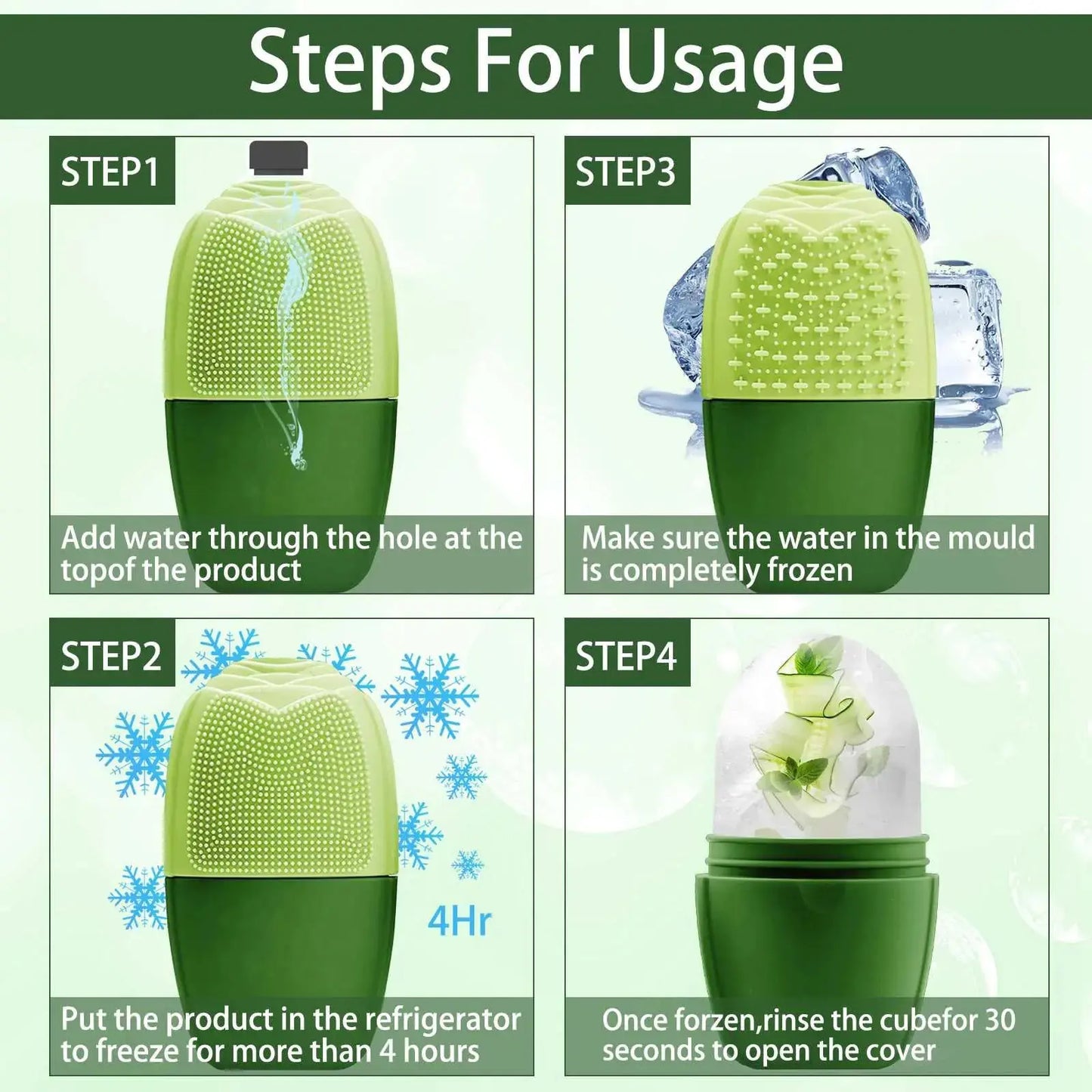 XHJRI Ice Face Roller Massager