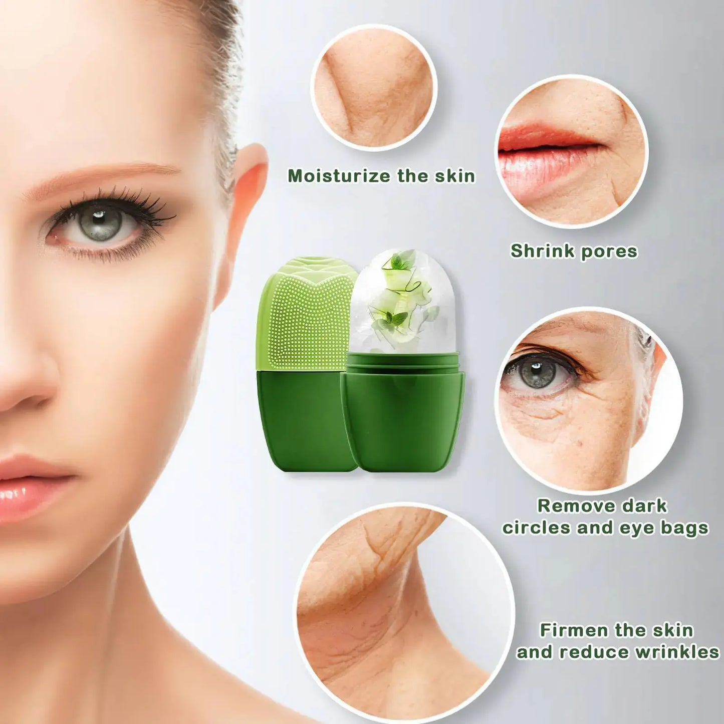 XHJRI Ice Face Roller Massager