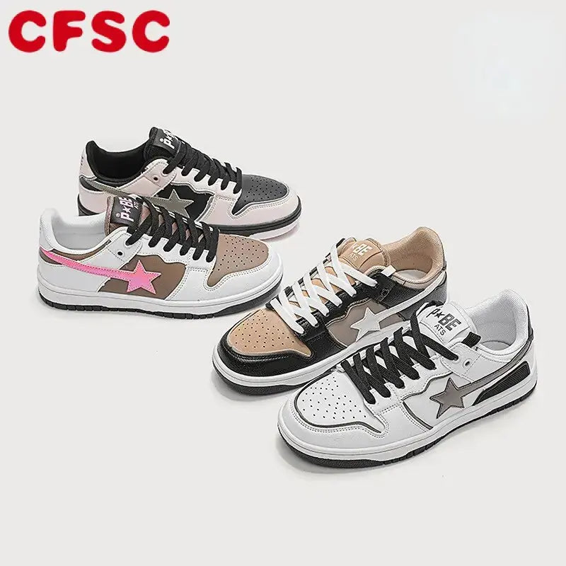 Y2K Retro Star Multicolor Sneakers