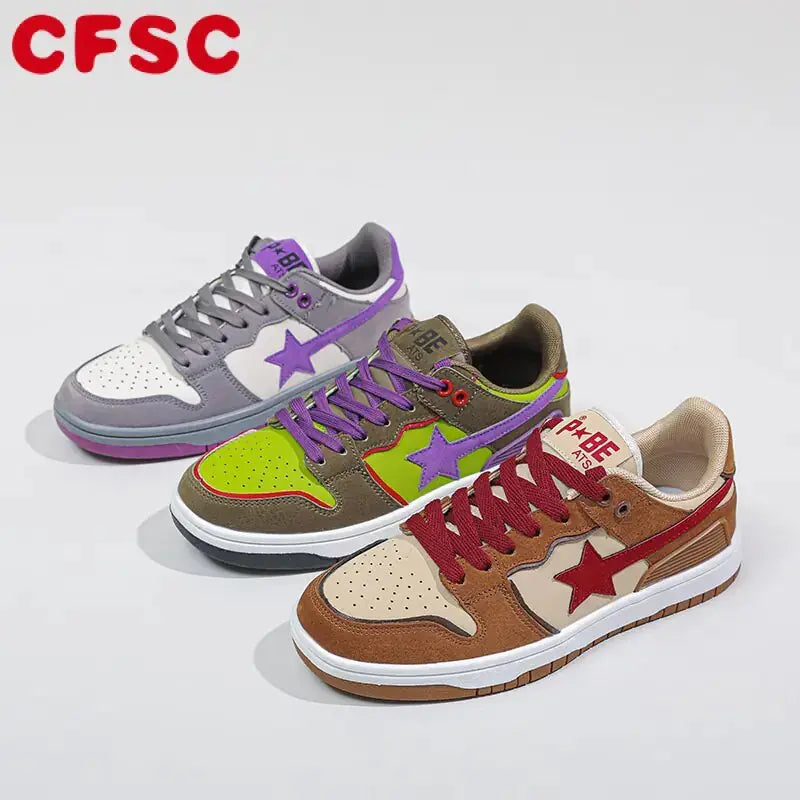 Y2K Retro Star Multicolor Sneakers