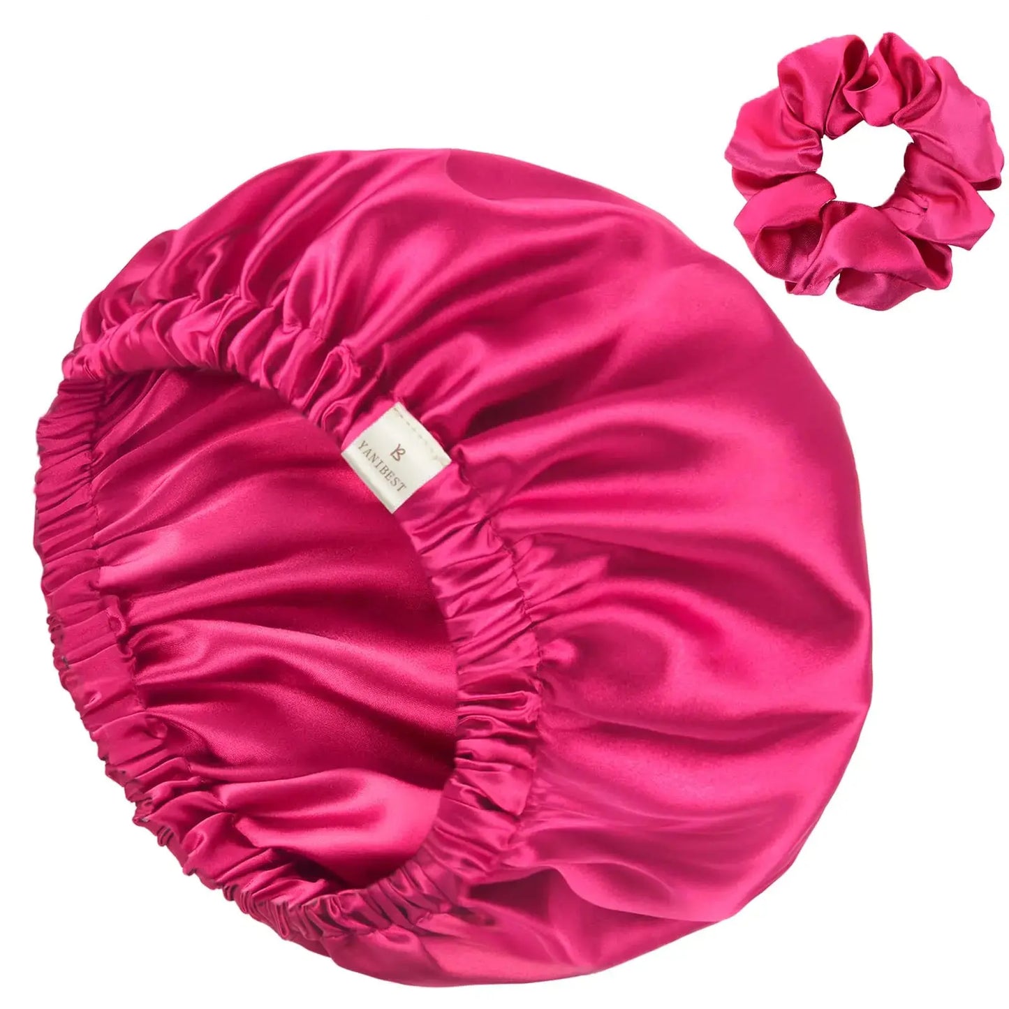 YANIBEST Satin Bonnet Silk Bonnet Adjustable Hair Bonnet for Sleeping Hair Bonnets for Women Curly Natural Hair One Size Brown