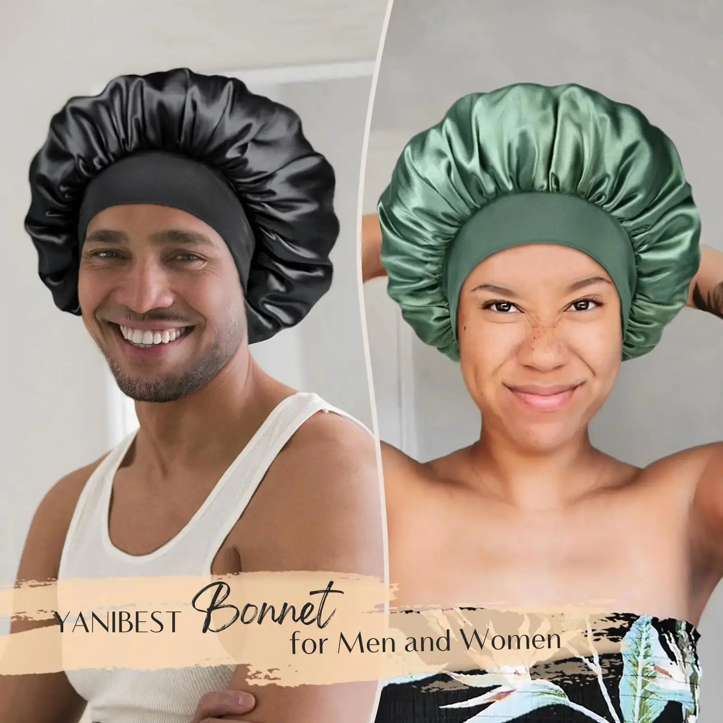 YANIBEST Silk Bonnet for Sleeping Cap
