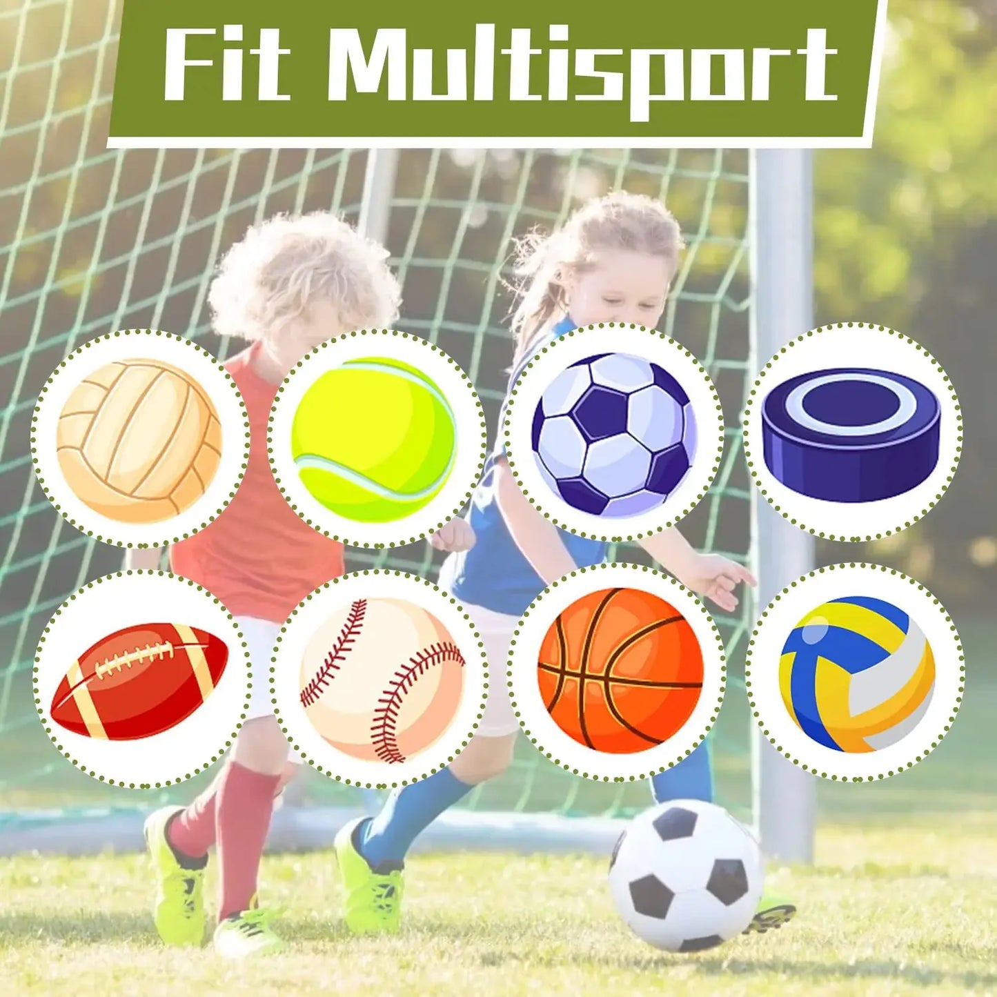 Zando 4 Pairs Kids Soccer Socks