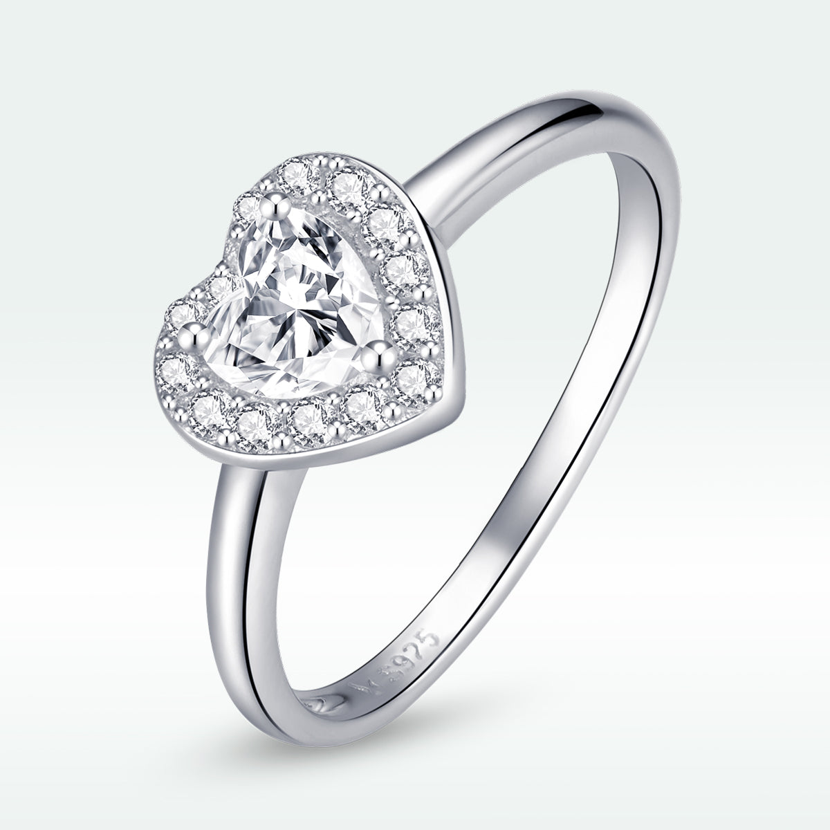 925 Sterling Silver Love CZ Ring Size 6.0 for Women