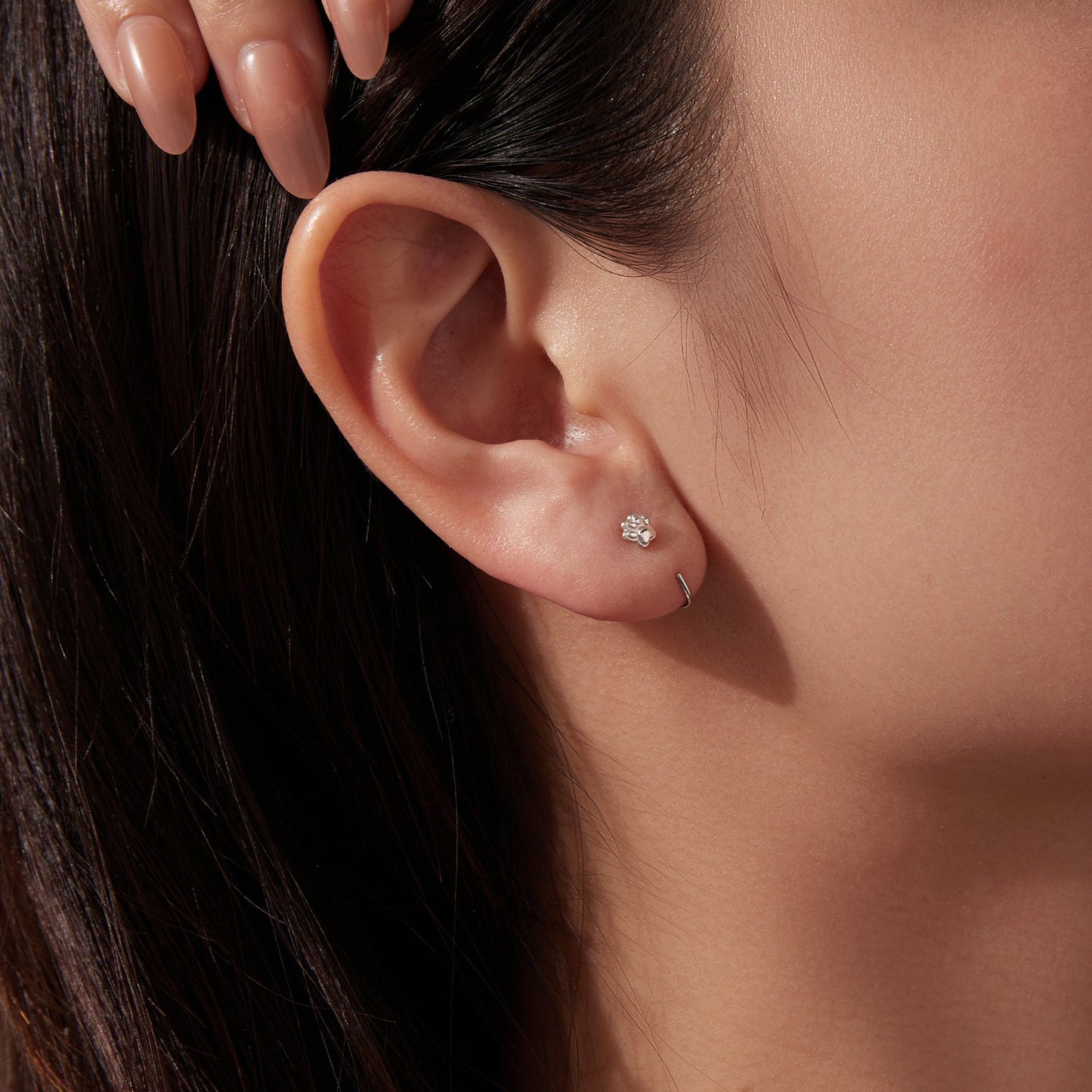 925 Sterling Silver Plated White Gold Earrings for Women