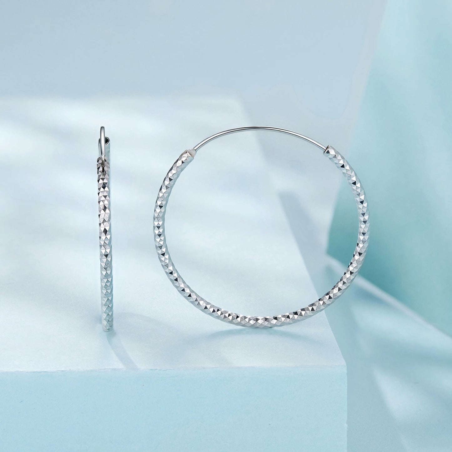 925 Sterling Silver Plated White Gold Earrings for Women