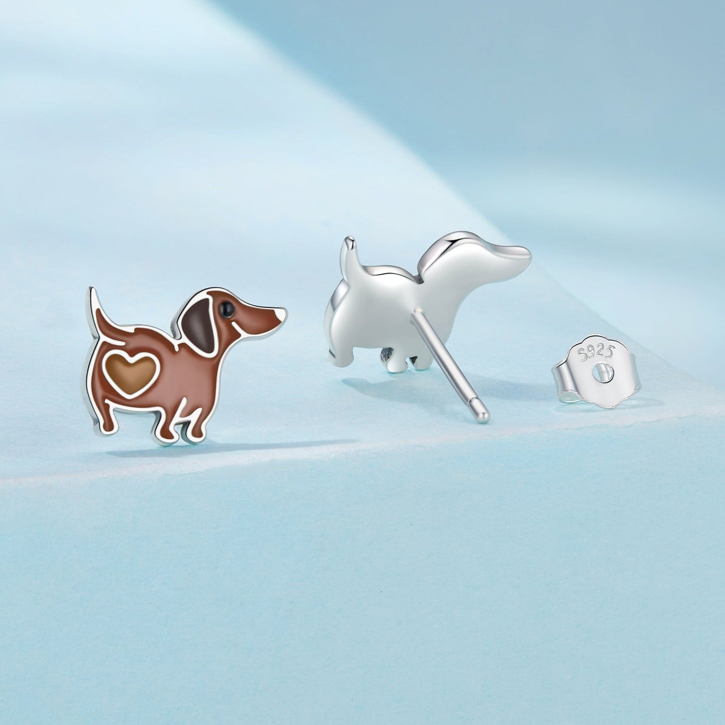 925 Sterling Silver Enamel Oxidized Earrings for Women