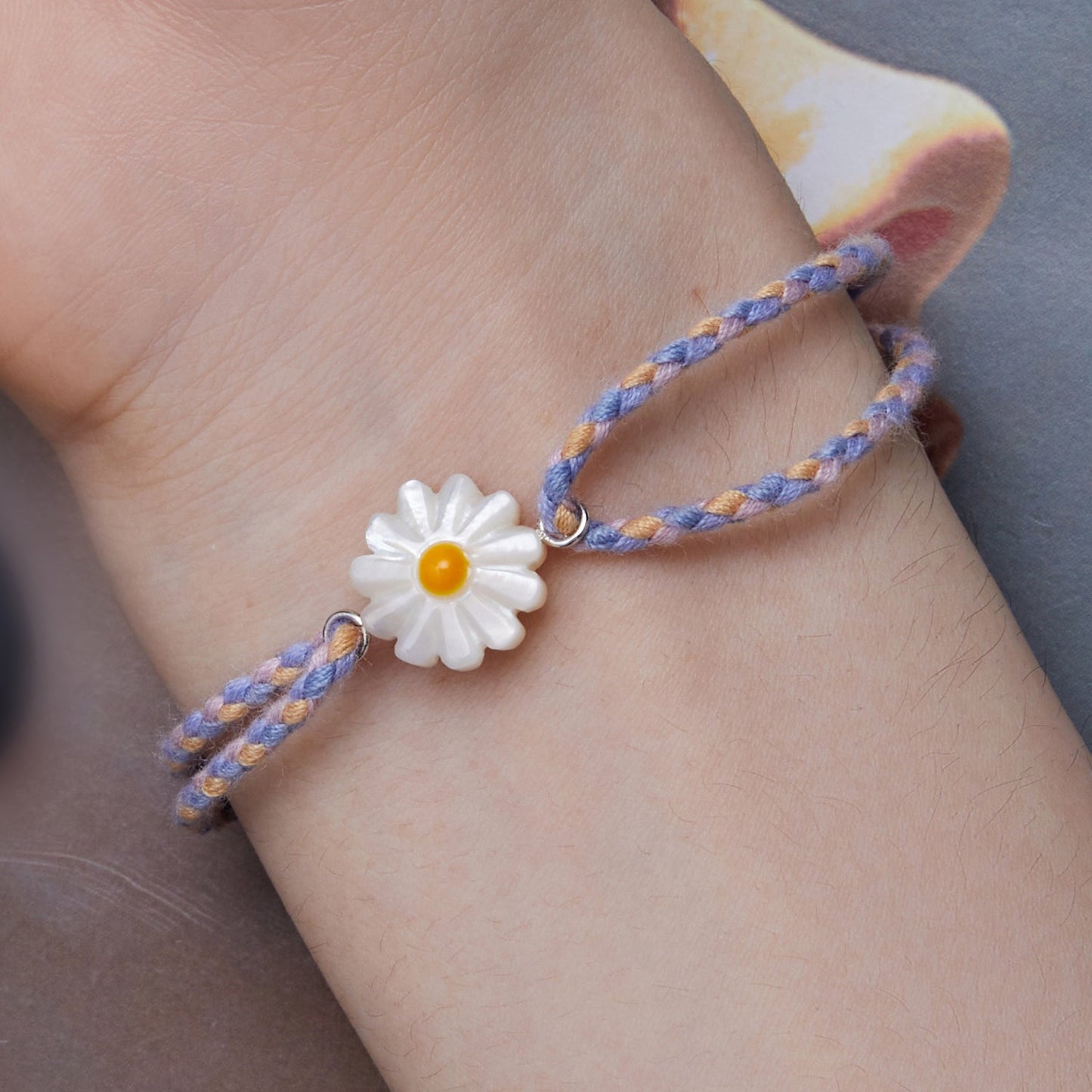 925 Sterling Silver Plated Platinum Deep Seashell Bracelet 24cm Adjustable for Women