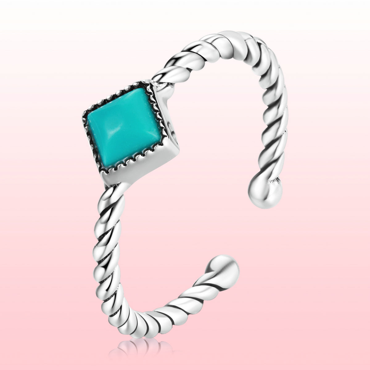 925 Sterling Silver Stackable Pavé Setting CZ Ring for Women