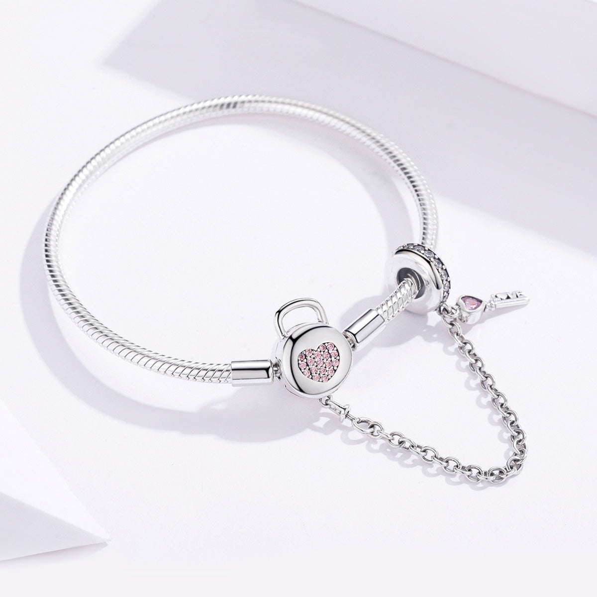925 Sterling Silver Bracelet 17cm for Women
