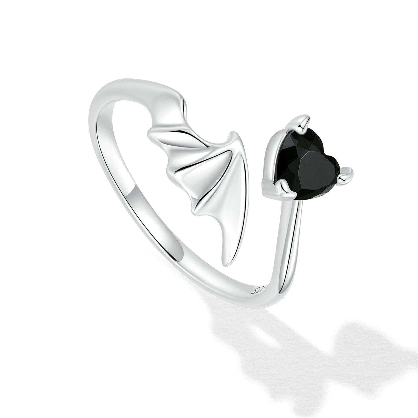 925 Sterling Silver Oxidized Pavé Setting CZ Ring