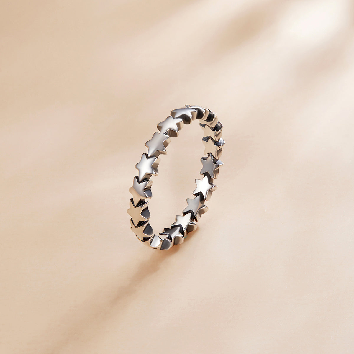 925 Sterling Silver Oxidized Ring Size 5.0 for Women