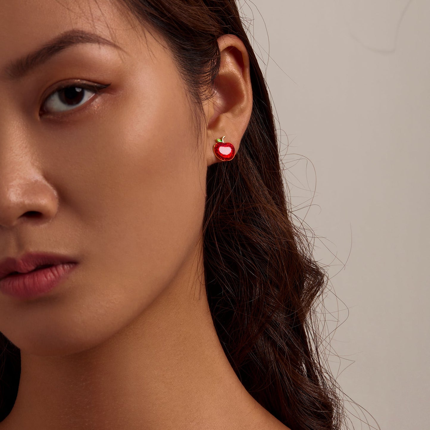 925 Sterling Silver Enamel Plated Gold Earrings