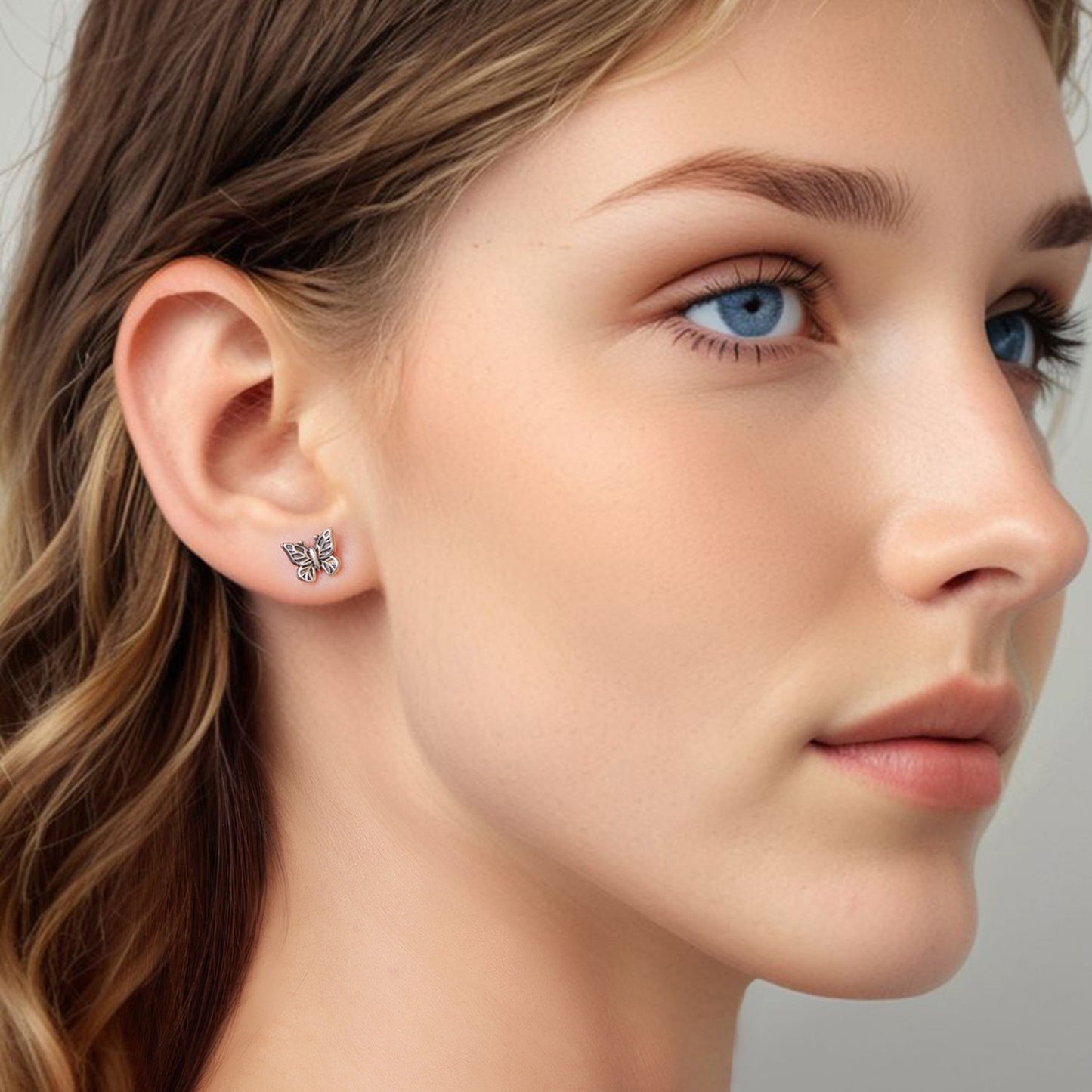 925 Sterling Silver Oxidized Silver Earrings for Women