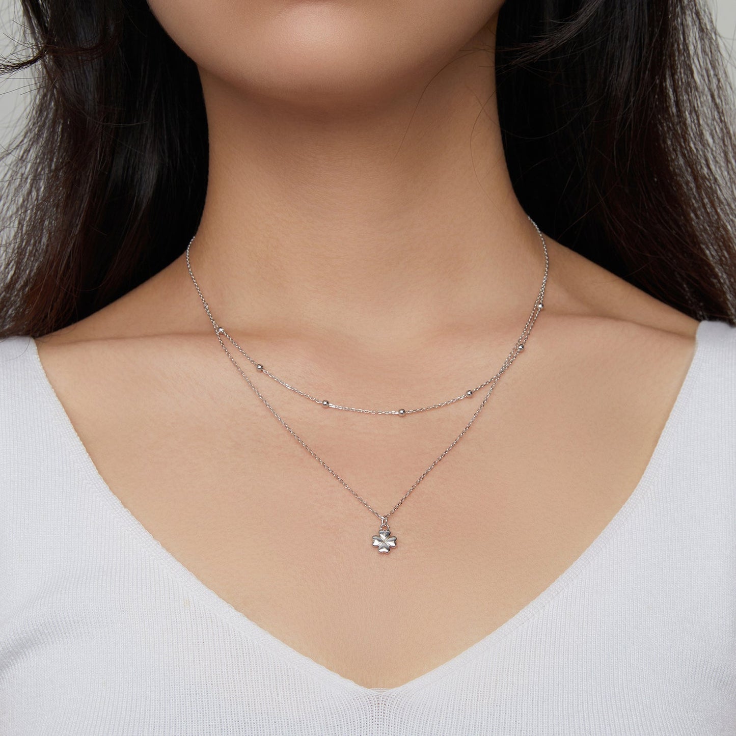 925 Sterling Silver Adjustable Necklace with Pendant for Women