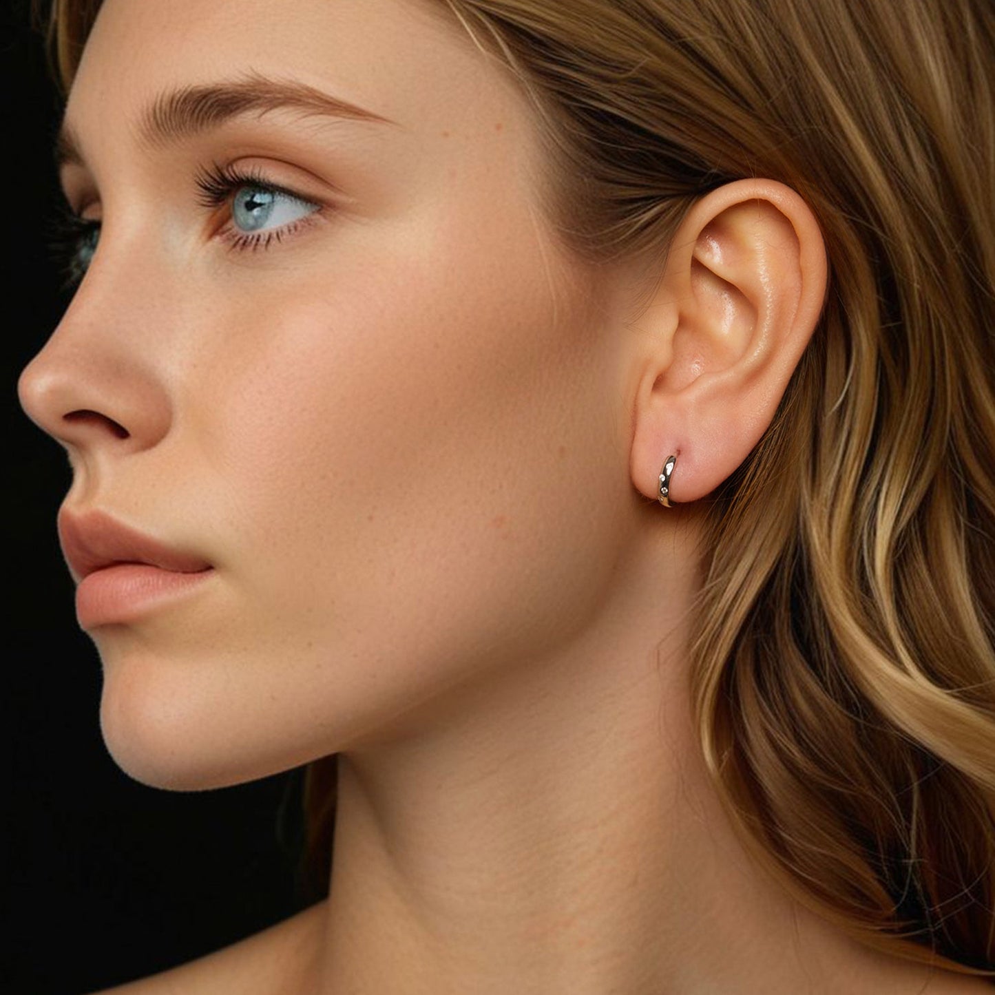 925 Sterling Silver Moissanite Earrings for Women - White Gold Plated