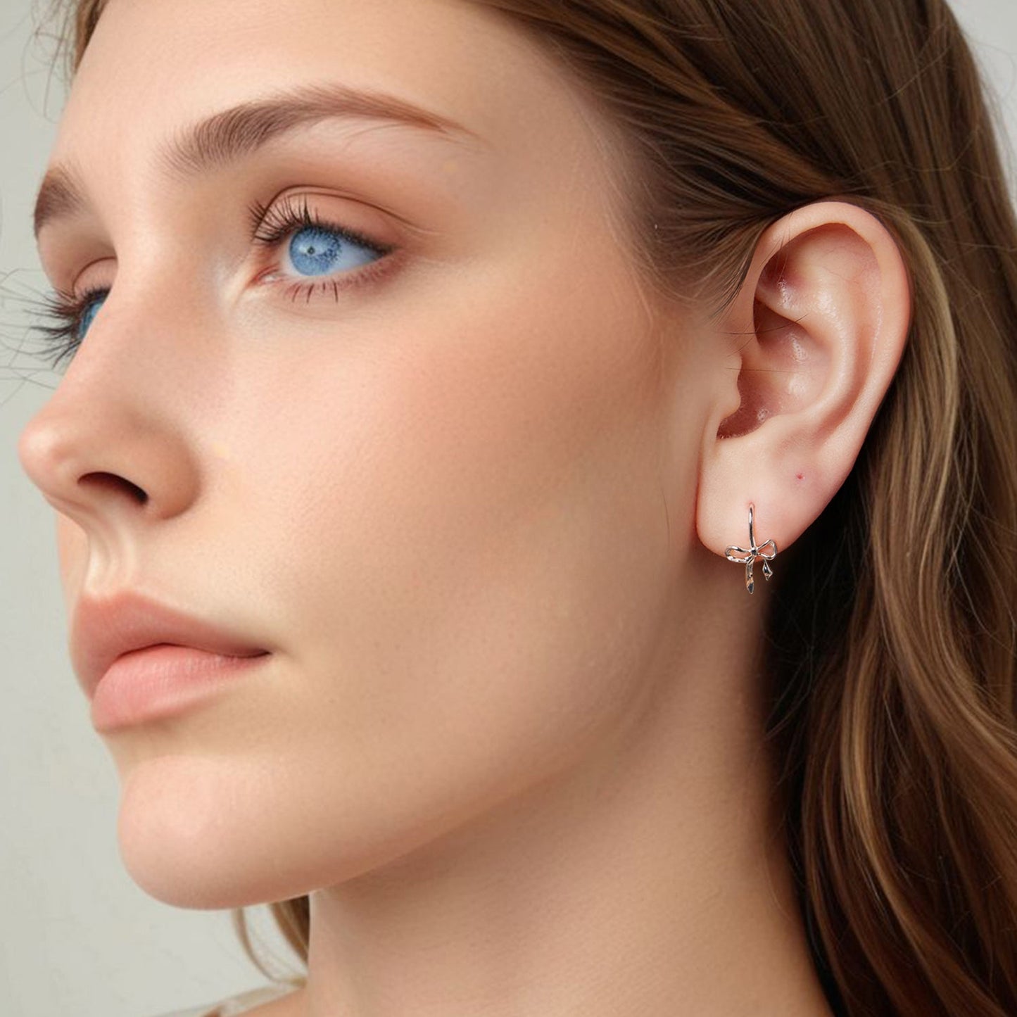 925 Sterling Silver Earrings 1.8cm x 1.0cm for Women