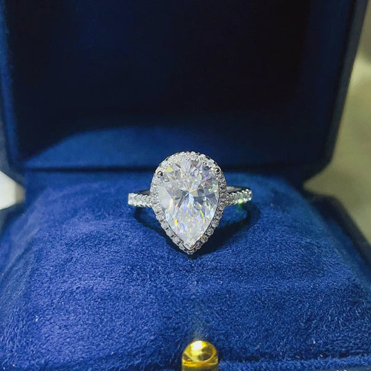 2 Carat Moissanite 925 Sterling Silver Ring