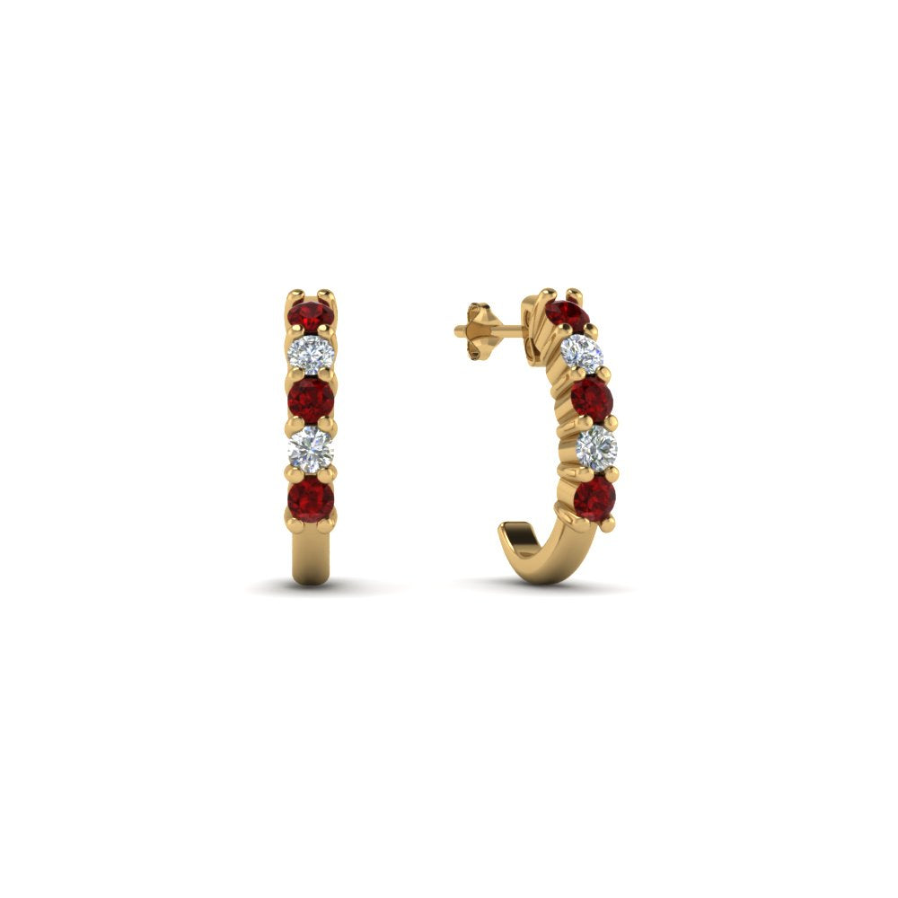 Half Huggie Hoop Earring