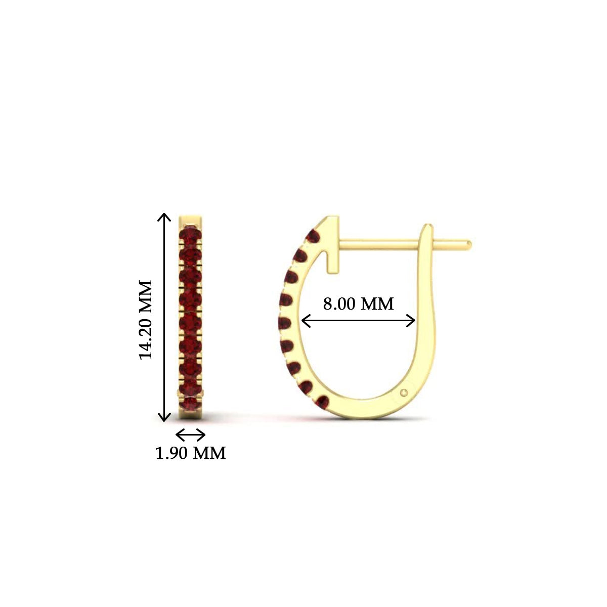 Fine Huggie Hoops